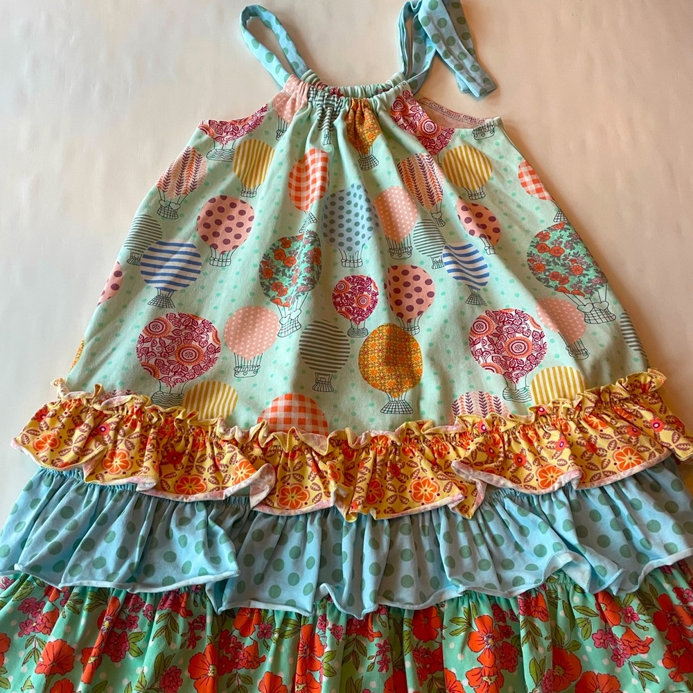NWT Matilda Jane girls popover dress with ruffles, size 6